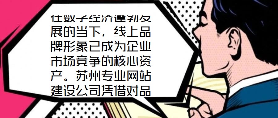 在數(shù)字經(jīng)濟蓬勃發(fā)展的當下，線上品牌形象已成為企業(yè)市場競爭的核心資產(chǎn)。蘇州專業(yè)網(wǎng)站建設(shè)公司憑借對品牌定位的深刻理解與技術(shù)實力的深度融合，通過系統(tǒng)性構(gòu)建網(wǎng)站生態(tài)體系