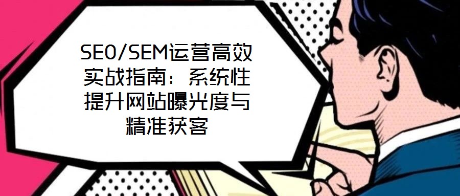 SEO/SEM運(yùn)營高效實(shí)戰(zhàn)指南：系統(tǒng)性提升網(wǎng)站曝光度與精準(zhǔn)獲客