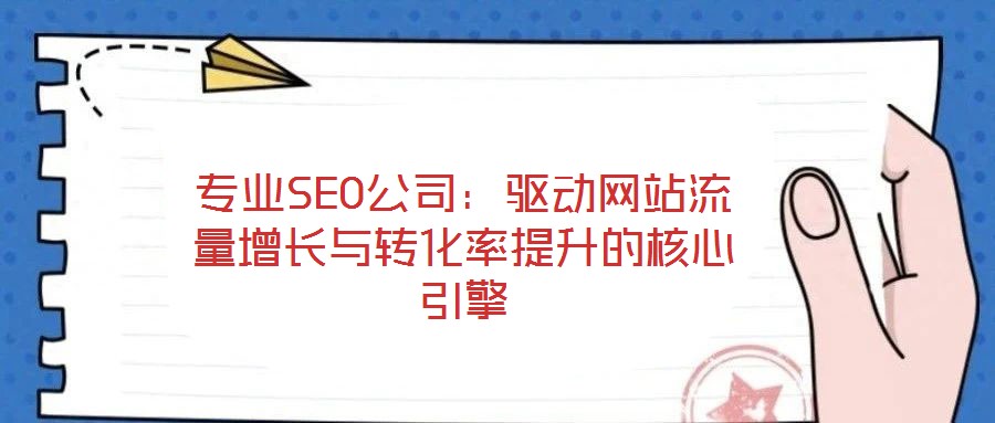 專業(yè)SEO公司：驅動網站流量增長與轉化率提升的核心引擎