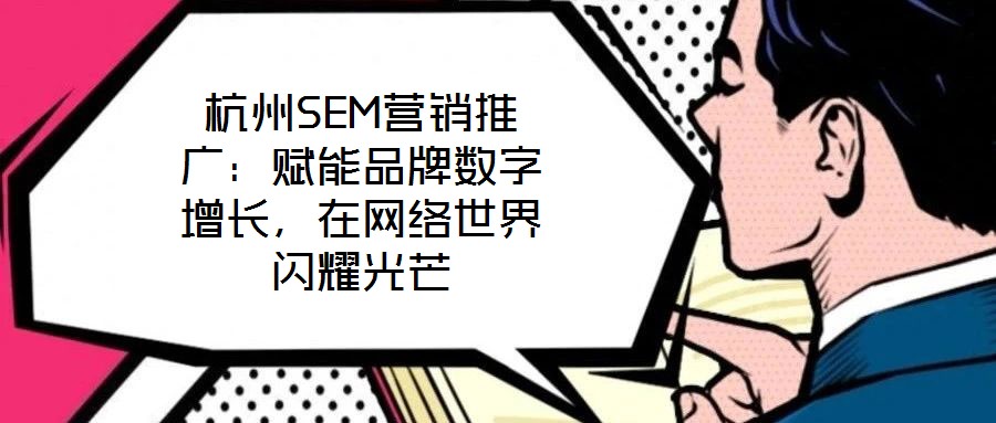 杭州SEM營(yíng)銷(xiāo)推廣：賦能品牌數(shù)字增長(zhǎng)，在網(wǎng)絡(luò)世界閃耀光芒